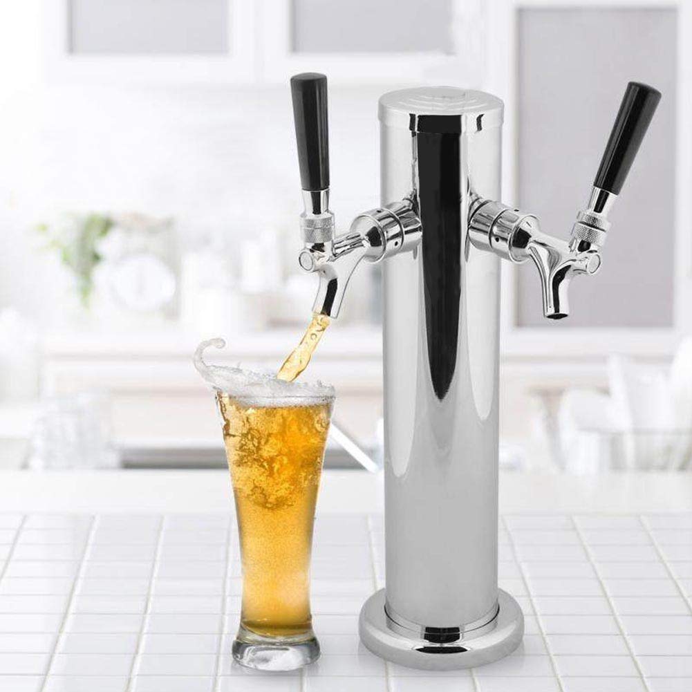 ビールサーバー　2タップ Amazon | Kegco ドラフトタワー 2タップ ステンレススチール